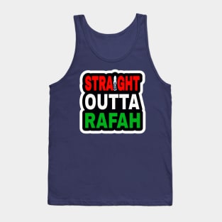 Straight Outta Rafah - Sticker - Double-sided Tank Top